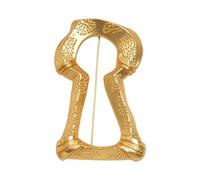 Broche de ojo de cerradura de moda, exquisita artesanía de aleación, pin de solapa, insignia, accesorio para decoración de atuendo, aguja hueca de moda