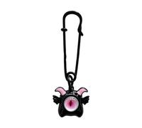 Broche de ojo de diablo para teléfono celular, cadena de teléfono hecha a mano, desmontable, demonios, llaveros para cartera y bolsas, tela/pluma, No es una piedra preciosa