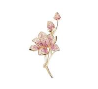 Broche de orquídea para mujer, accesorios de traje de vestir, hermosa decoración de joyería para mujer, Talla única, No es una piedra preciosa