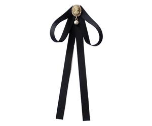 Broche de pajarita universitaria para mujer, ideal para uniformes estudiantiles, damas de honor y asistentes de vuelo, Talla única, Acrilonitrilo butadieno estireno