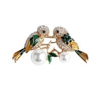 Broche de pájaro único abejas mariposa esmalte encanto insignia banquete chal alfileres joyería ropa fiesta pin regalo para mujeres traje pin de solapa, talla única, como se describe