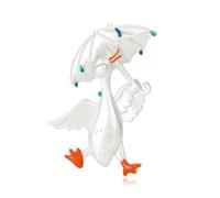 Broche de patos elegante, Pin de aleación resistente para uso diario, regalo para mejor amigo, Pin de patos único