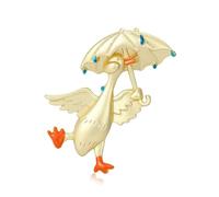 Broche de patos elegante, Pin de aleación resistente para uso diario, regalo para mejor amigo, Pin de patos único