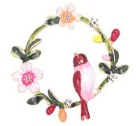 Broche de Pecho Forma de Oropéndola, Aleación, 1 Pieza | Ceremonias y Uso Diario, Clip Fácil, Estilo Elegante y Delicado para Mujeres y Niñas