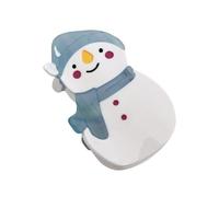 Broche de pelo de muñeco de nieve blanco único con agarre elástico, accesorio de pelo de moda para diferentes peinados