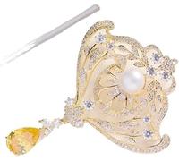 Broche de perlas de agua dulce, estilo vintage, elegante, para suéter de mujer, accesorios de ropa, Talla única, Acrílico, No es una piedra preciosa