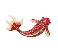 Broche de pez casual que ofrece un toque de elegancia y personalidad con textura de aleación para uso diario o ocasiones especiales, pin vintage de pescado