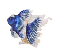 Broche de pez dorado con diseño de aleación esmaltada por goteo, diseño de dos vías para mujeres, regalo, fiesta, joyería, ropa, accesorios, goteo, aceite, artesanía, One Size, como se describe