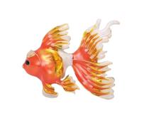 Broche de pez dorado de aleación, diseño esmaltado por goteo, dos vías, para mujeres, regalo, fiesta, joyería, ropa, accesorios de aleación de moda, talla única, como se describe