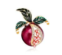Broche de planta de granada de goteo, flor de perla, fiesta diaria, banquete, boda, cosecha, evento temático