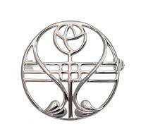 Broche de plata de ley broche con forma de Charles Rennie Mackintosh