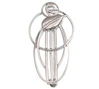 Broche de plata de ley Charles Rennie Mackintosh y caja de regalo