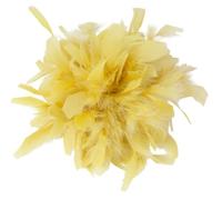Broche de pluma para mujer, elegante, juego de 1 flor de pluma artesanal de 20 cm, accesorio de moda para disfraces, vestidos de cóctel, boda y desfiles, estilo clásico y chic, one size, pluma