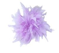 Broche de pluma para mujer, elegante, juego de 1 flor de pluma artesanal de 20 cm, accesorio de moda para disfraces, vestidos de cóctel, boda y desfiles, estilo clásico y chic, one size, pluma