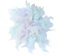 Broche de pluma para mujer, elegante, juego de 1 flor de pluma artesanal de 20 cm, accesorio de moda para disfraces, vestidos de cóctel, boda y desfiles, estilo clásico y chic, one size, pluma