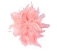 Broche de pluma para mujer, elegante, juego de 1 flor de pluma artesanal de 20 cm, accesorio de moda para disfraces, vestidos de cóctel, boda y desfiles, estilo clásico y chic, one size, pluma