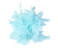 Broche de pluma para mujer, elegante, juego de 1 flor de pluma artesanal de 20 cm, accesorio de moda para disfraces, vestidos de cóctel, boda y desfiles, estilo clásico y chic, one size, pluma