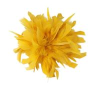 Broche de pluma para mujer, elegante, juego de 1 flor de pluma artesanal de 20 cm, accesorio de moda para disfraces, vestidos de cóctel, boda y desfiles, estilo clásico y chic, one size, pluma