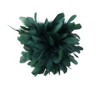 Broche de pluma para mujer, elegante, juego de 1 flor de pluma artesanal de 20 cm, accesorio de moda para disfraces, vestidos de cóctel, boda y desfiles, estilo clásico y chic, one size, pluma