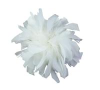Broche de pluma para mujer, elegante, juego de 1 flor de pluma artesanal de 20 cm, accesorio de moda para disfraces, vestidos de cóctel, boda y desfiles, estilo clásico y chic, one size, pluma