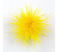 Broche de plumas avestruz, alfileres solapa coloridos, pinzas for bufandas for mujeres y hombres, accesorios joyería lujo for ropa Para Cumpleaños Y Bodas(LIGHT BLUE)