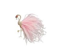 Broche De Plumas Broche clásico unisex con plumas, elegante, a la moda, for mujer y niña(Pink)