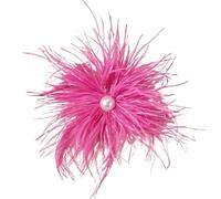 Broche de plumas Broche multicolor con ramillete de plumas 21 cm for mujer(Color 04)