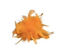 Broche de Plumas Broche retro de plumas grandes for mujer, con forma flor en el pecho, for vestido, sombrero, decoración, ramillete para fiestas, bailes y banquetes(Orange)