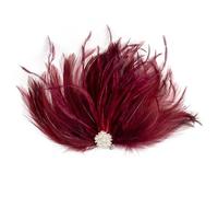 Broche de plumas colores, broche ramillete for hombres y mujeres, ropa, banquete, joyería, boda, accesorio for el cabello sombreros Para Cumpleaños Y Bodas(Color-21)