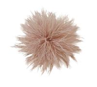 Broche de plumas de avestruz mullido, broche para novia, boda, fiesta, Navidad, vestido de corpiño, alfiler, sombrero, accesorio para mujer, boda, fiesta, banquete, vestido, accesorios de ropa, caqui