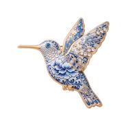 Broche de plumas delicado que no destiñe, cierre seguro para banquete, broche de aleación detallado