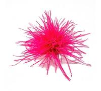 Broche de plumas para bufanda, accesorios de joyería, decoración de ropa para mujer, pin de solapa, talla única, como se describe