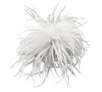 Broche de plumas para mujer, pines de solapa de moda, accesorios para sombrero de pelo, pines de solapa para suéter, broche de plumas, talla única, como se describe