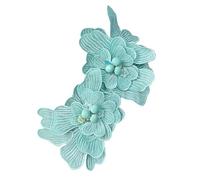 Broche de poliéster, accesorio de ropa, pin de flores de moda, accesorio de pecho de moda, ramillete, textura de poliéster, elegante alfiler de flores de tela, talla única, como se describe