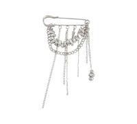 Broche de que se puede usar alfiler para pecho o accesorio de cadena para pantalones, alfiler de cuello elegante para estilos de mujer a, cadena para pantalones