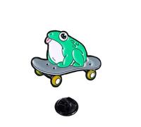 Broche De Ranas Verdes Aleación Delicada Broche Ranas Artísticas Elegante Para Aquellos Que Aman Los Accesorios Distintivos Pin Animal Creativo