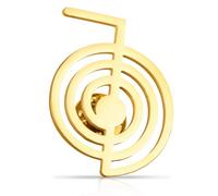 Broche de Reiki Cho Ku Rei Broche de Reiki de Acero Inoxidable para Mujer y Hombre Joyería de Sanación Energética Protección Espiritual Meditación poder y Geometría Sagrada