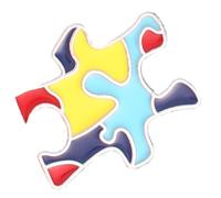 Broche de rompecabezas con diseño de arco iris, insignia de metal para mochilas, bolsos, decoración, solapa de concienciación, broches creativos, arco iris para sombrero, talla única, como se describe