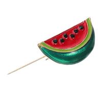 Broche de Sandía Aleación Cobre para Mujer, Retro y Estiloso | Diseño Realista y Delicado, Accesorio Reutilizable para Bolsos y Fiestas, Estilo Divertido