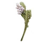 Broche De Seguridad Broche Broche Insignia Broche Pin De Solapa Retro Europeo Y Americano Girasol Natural Flor De Naranjo Lavanda Planta Collar Broche Hongo Blanco Pulsera De Uñas,Aciano(Lavender Brid