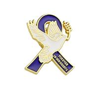 Broche de seguridad con detalle de paz, diseño elegante, para trajes casuales, ropa profesional, accesorio de aleación para pájaros de la paz, talla única, como se describe