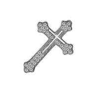 Broche de solapa clásico para hombre, diseño de cruces de aleación, elegante, para mejorar la sofisticación de tu traje, broche de evento formal, talla única, como se describe