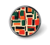 Broche de solapa con diseño del Mes de la Historia Negra Africana, insignia de metal redonda para chaqueta, sombrero, bolso, accesorios, joyería