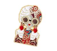 Broche de solapa de dibujos animados de aleación de zinc, accesorio de joyería coleccionable histórico para eventos casuales y regalos de dibujos animados, One Size, Como se describe