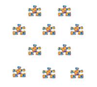 Broche de solapa de metal para concienciación sobre el autismo, Hierro