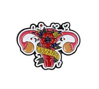 Broche de solapa de ovarios feministas, insignia para crecimiento de ovarios, regalo de útero para médico, enfermera, pines feministas