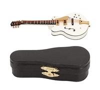 Broche de solapa en miniatura de guitarra de cuerda de acero para hombres y mujeres, broche de guitarra vívido de madera y terciopelo, instrumentos musicales, pines de solapa, broche de apariencia de