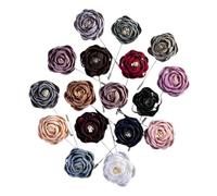 Broche de solapa hecho a mano para hombre, diseño de flor de Boutonnieres, 10 unidades, para accesorios de traje, One Size, Acrílico