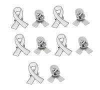 Broche de solapa oficial de concienciación sobre el cáncer de mama, broche de cinta de esperanza para mujeres y niñas, broche de caridad para eventos públicos y sociales, talla única, como se describe