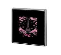 Broche de solapa personalizado con insignia cuadrada de la Torre Eiffel de París, Francia, para mujeres y hombres.